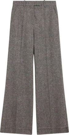 Valentino Garavani Dames, Broeken, Grijs, Maat: M Wol