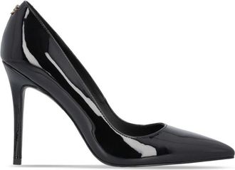 Pinko Pointed Toe Black Pumps With Patent Finish