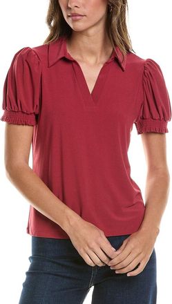 CeCe by Cynthia Steffe Cece Split Neck Collared Top