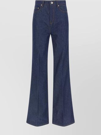 Ami denim high-rise flared jeans