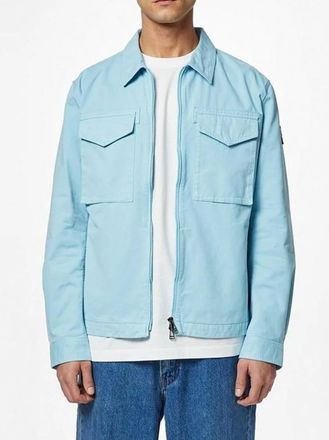 Belstaff Mens Sky Blue Command Overshirt - Size X-Small