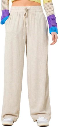Noisy May Noisy may Womens Nmleilani Nw Loose Pants WVN Noos Trouser, Natural, XS