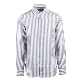 Carrel Carrel Shirt - Heren - Casual Overhemden - Veelkleurig - M - Linnen - Overhemden