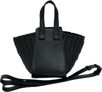 Loewe Pre-owned Loewe Woven Leather Trim Compact Hammock Bag Ladies 8MA77HH1RXGVSCVB