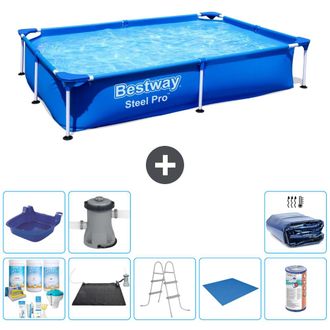 Bestway Piscina Bestway Steel Pro Rectangular - 221x150x43 Cm - 7-piezas S22223