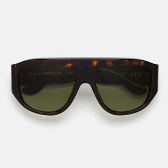 Retro Superfuture Sunglasses Biscuit Havana P9 F Brown/Green Unisex