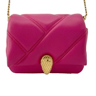 Bulgari Pink Micro Leather Serpenti Cabochon Satchel