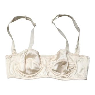 Dolce & Gabbana Bras, female, Beige, Size: S Semi-Pad Underwire Balconette Bra