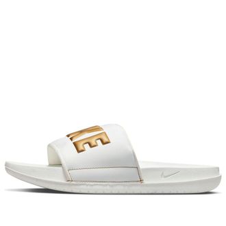 Nike (WMNS) Nike Offcourt Slide Summit White Metallic Gold BQ4632-105