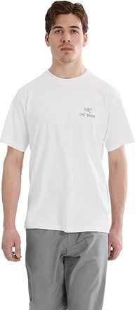 Arc'teryx Kragg SL Cotton Bird Word Short Sleeve Mens Clothing White Light/Black : 2XL