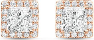Diana M. Jewels 14KT ROSE GOLD LAB GROWN FASHION EARRINGS WEIGHING 5.00 CTS TW