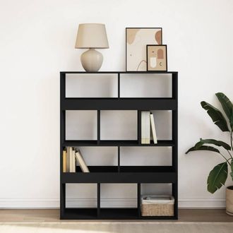 Berkfield Home Classic Bookcase Black 100x33x125.5 cm Engineered Wood