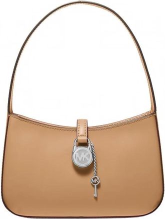 Michael Kors Kleine Schoudertas - Dames - Schoudertassen - Beige - ONE Size - Leer - Tassen