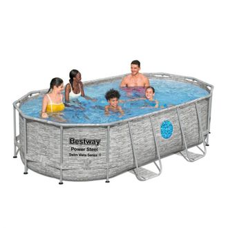 Bestway Piscina Desmontable Ovalada Bestway 56714 Swim Vista 427x250x100 Cm