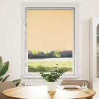 OEM Estor Enrollable Opaco De 124,4 X 175 Cm, Ancho De La Tela 120 Cm, Beige - Crezuo