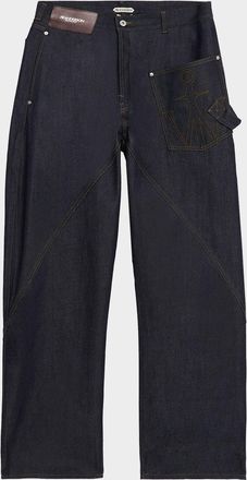 J.W.Anderson Men & apos;s Twisted Workwear Denim Jeans