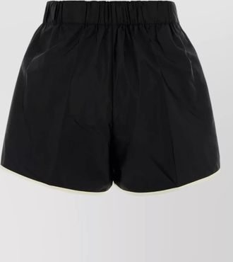 Prada renylon shorts contrast trim detail