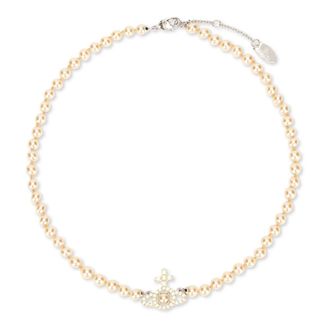 Vivienne Westwood Necklaces, female, Beige, Size: ONE SIZE Olympia Necklace
