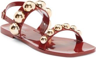 Jeffrey Campbell Gum-Drop Jelly Sandal in Rust Gold at Nordstrom, Size 6