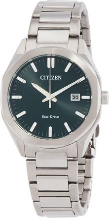 Citizen Octangle Eco-Drive Green Dial Unisex Watch BM7620-83X