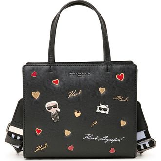 Karl Lagerfeld Maybelle Satchel in Multi/black at Nordstrom