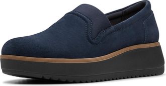 Clarks Womens Zylah Sky Loafer, Navy Suede, 9.5 UK