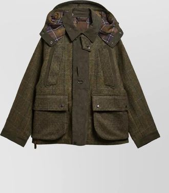 Barbour wool padded coat