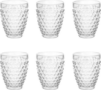 Arca Servizio 6 bicchieri acqua trasparenti Blossom