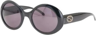 Gucci Pre-owned Accessories, female, Black, Size: ONE SIZE Pre-owned Plastic Sunglasses