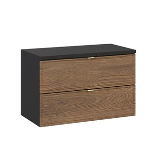 Petits Meubles Mueble bajo lavabo 80cm encimera paneles laminados y mdf madera