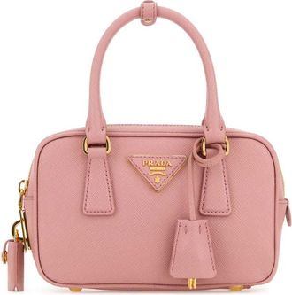 Prada Pink Logo Small Satchel