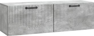 vidaXL Mueble Para Tv De Pared Gris Hormig&oacute;n 98 X 31 X 30 Cm Vidaxl
