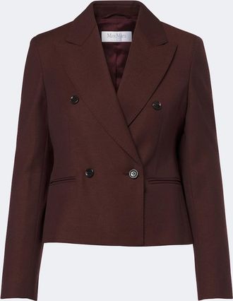 Max Mara Double-breasted virgin wool blazer