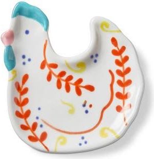 Tag Chicken Trinket Dish Multi Ceramic Everyday in White at Nordstrom