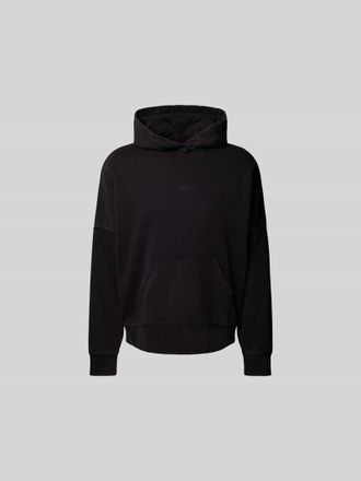 Won Hundred Oversized Hoodie mit Logo-Stitching in Anthrazit, Gr&ouml;&szlig;e XL