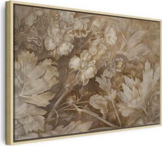 Artgeist Cuadro Decorativo Artgeist Ornamentos Florales Marr&oacute;n 60x40 Cm