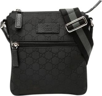 Gucci Pre-owned Cross Body Bags, female, Black, Size: ONE SIZE Pre-owned Crossbody Bag