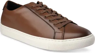 Alfani Grayson 100120988 Sneakerss Brown Leather Lace Up Shoes JZZ1282