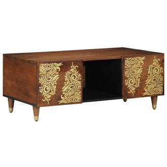 vidaXL Mesa De Caf&eacute; Marr&oacute;n Miel 100 X 54 X 40 Cm Vidaxl