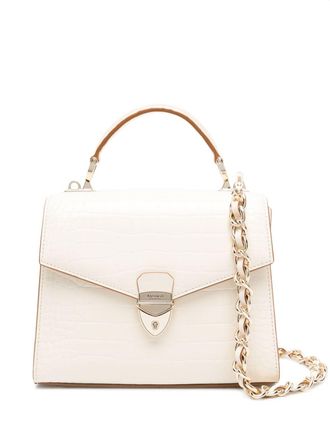 Aspinal of London Midi Mayfair top-handle bag - women - Calf Leather - One Size - Neutrals