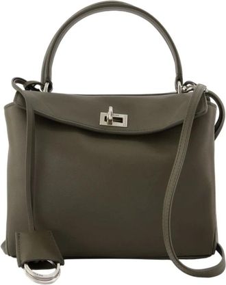 Balenciaga Tassen, Dames, Groen, ONE Size, Leer, Rodeo Mini Bag