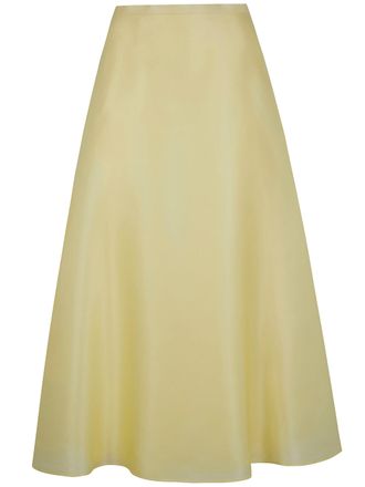 Alberta Ferretti Triple Organza Round Midi Skirt