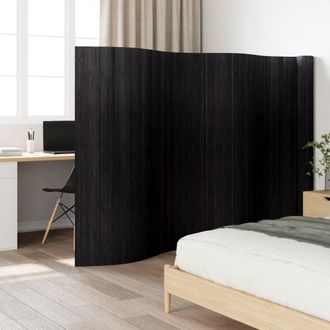 Berkfield Home Room Divider Black 165x800 cm Bamboo