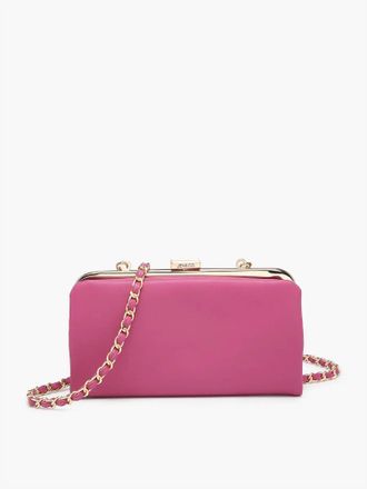 Jen & Co. Womens Sue Snap Clasp Wallet In Bubblegum Pink