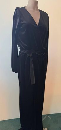 Drew Womens Camilla Velvet Jumpsuit In Black