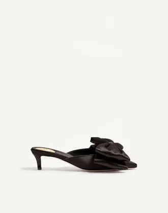 Valentino Garavani Mule Yolande In Raso 45Mm Donna NERO 36.5