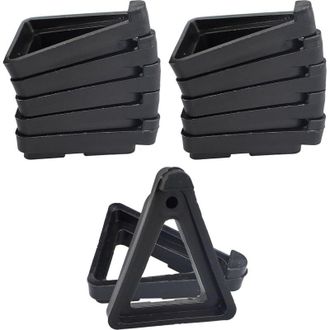 OEM Juego De 24 Soportes Invisibles Para Macetas Triangulares, Aptos Para Uso Interior Y Exterior. Soportes De Terracota Para Macetas Peque&ntilde;as Y Grandes (
