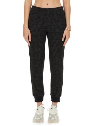 Moschino Cotton-Polyester Blend Joggers - White