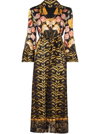 Temperley London Cleo jumpsuit - women - Silk/Elastane/Silk/Viscose/Elastane - 10 - Black