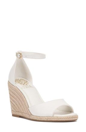 Vince Camuto Felyn Espadrille Wedge Sandal in Bianco at Nordstrom, Size 7.5